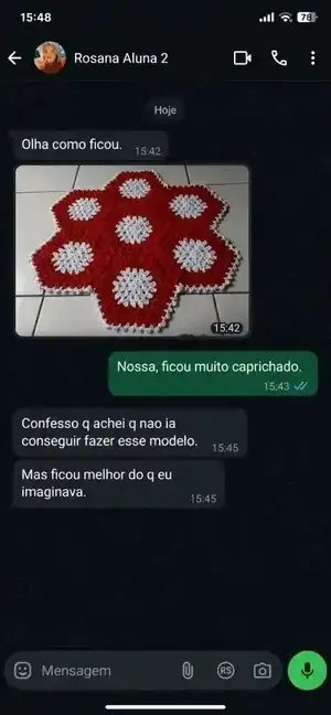 Depoimento de aluna 1